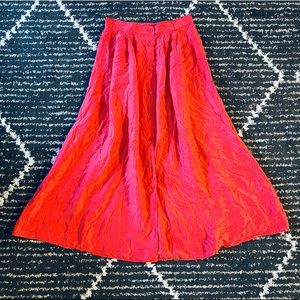 Gorgeous vintage silk long skirt